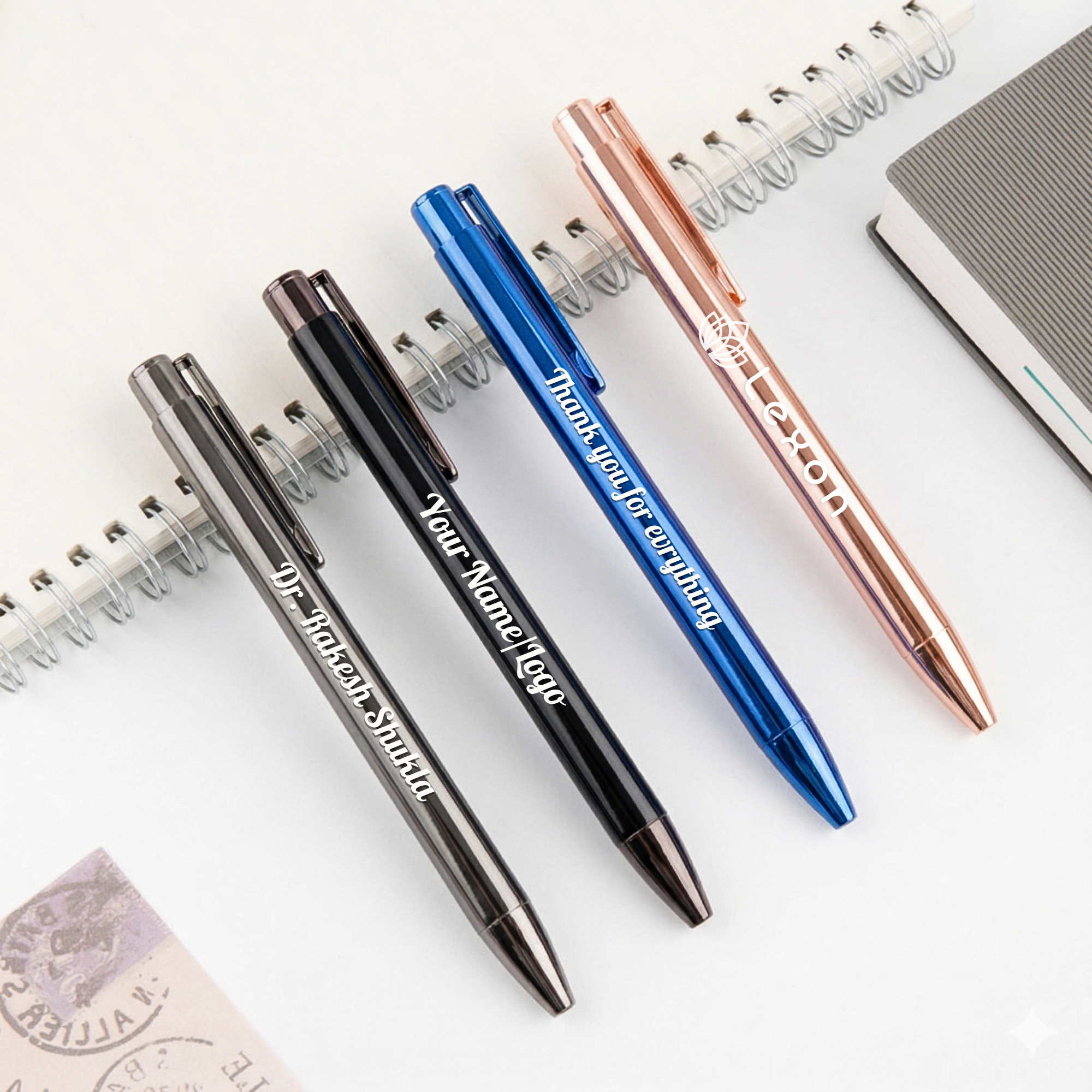 Sleek Personalised Metal Pen | Luxury Corporate Gifting | Engrave Name / Logo