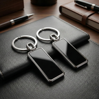 Custom Rectangular Metal Keychain – Branded Business Gift