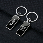 Custom Rectangular Metal Keychain – Branded Business Gift