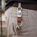 Metal Keychain with Leather Strap & Bottle Opener – Business Gifting