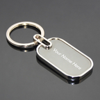 Branded Metal Keychain – Custom Name & Logo Engraving