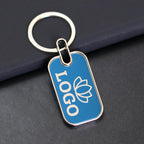 Blue Metal Keychain – Personalized Corporate Gift