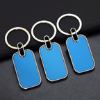 Blue Metal Keychain – Personalized Corporate Gift