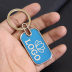 Blue Metal Keychain – Personalized Corporate Gift