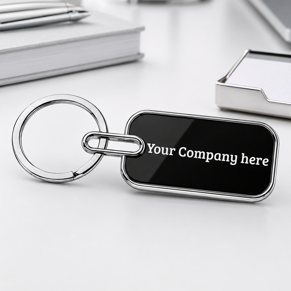 Custom Engraved Keychain for Companies | Logo & Name Printing