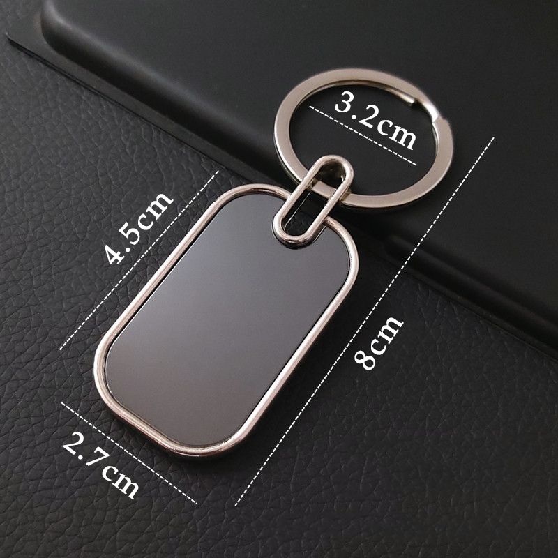 Personalized Metal Keychains - Round