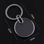 Round Metal Keychain – Custom Logo Engraving for Business Gifting