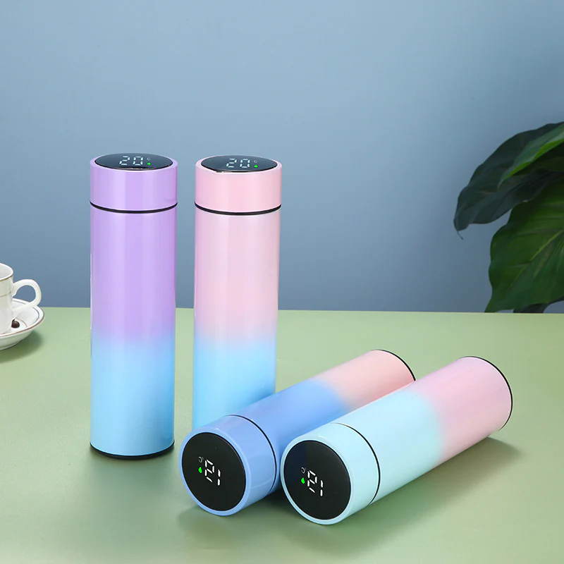 Personalized LED Temperature Bottle - Corporate Gift