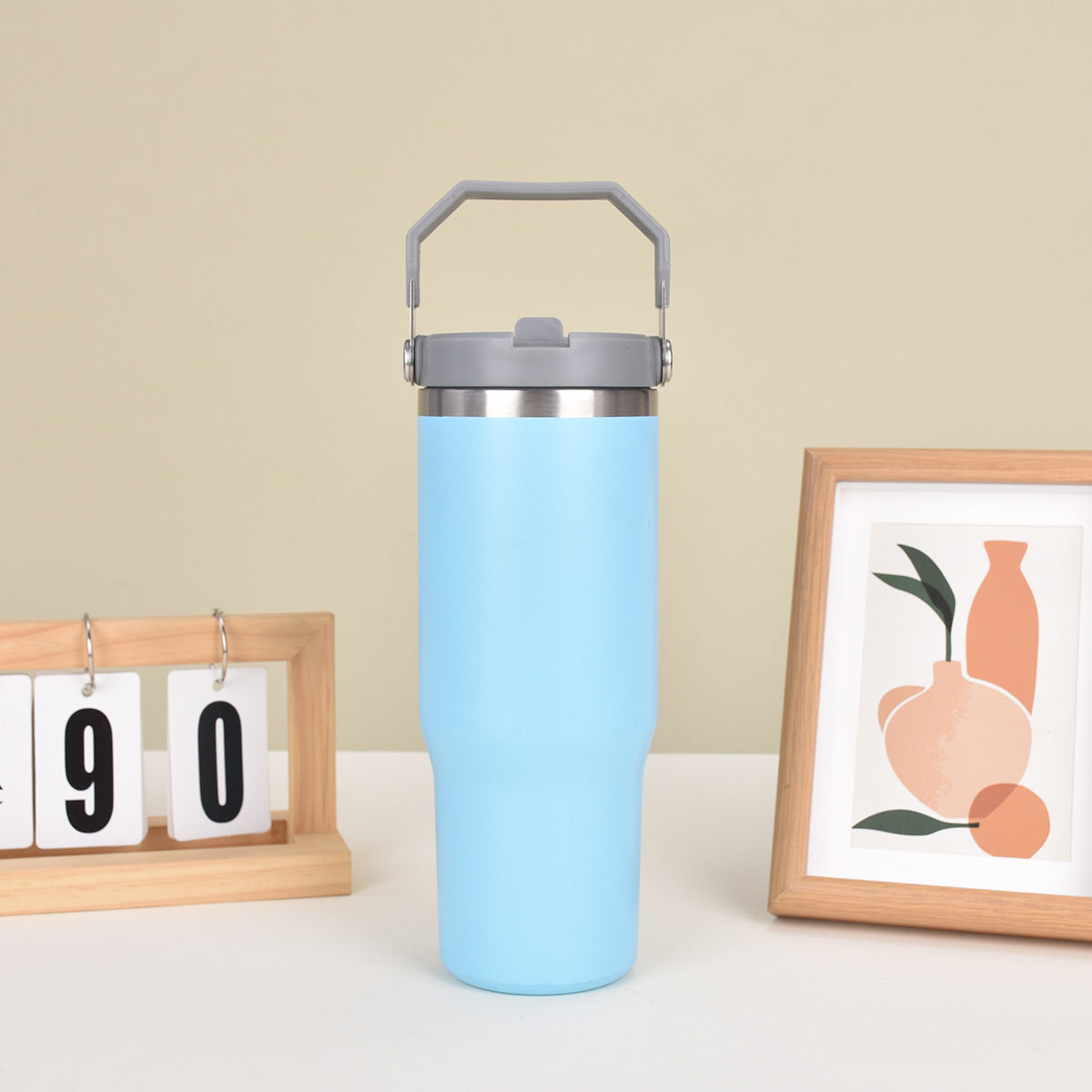 900ml Durable Stainless Steel Large Capacity Tumbler