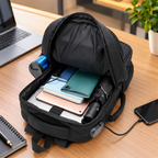 Office Backpack with Laptop Compartment, USB Charging Port & Anti-Theft Lock