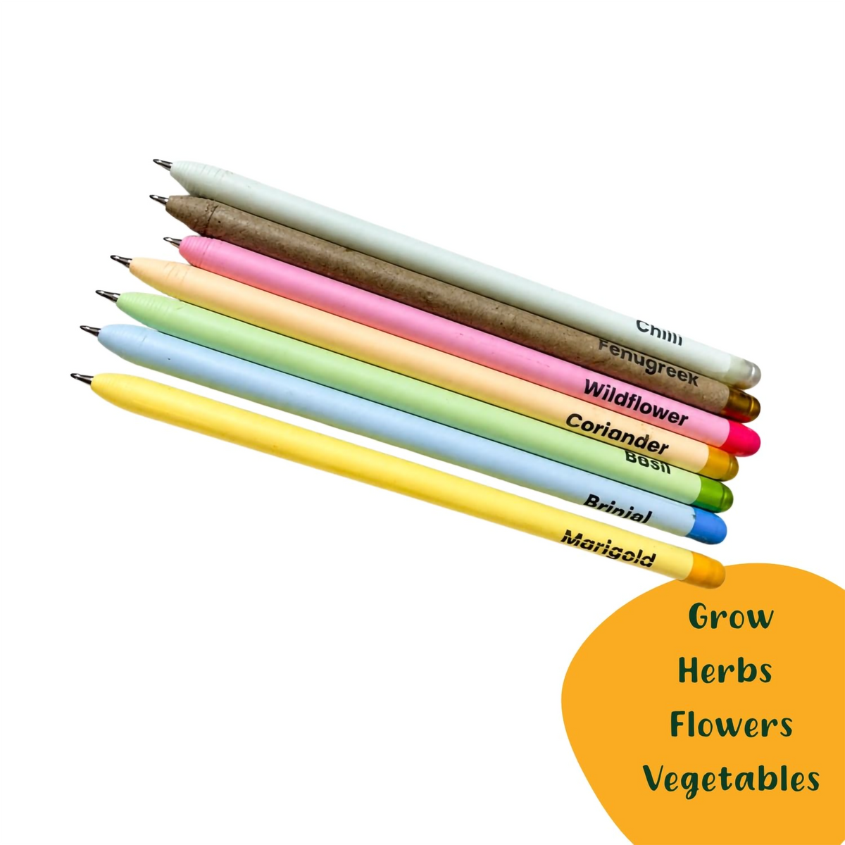 Plantable Seed Pen | Multicolor Recycled Paper Eco-Friendly Pen