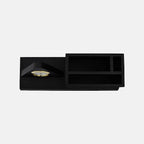 Premium Wooden Desk Organizer with Table Clock & Pen Holder