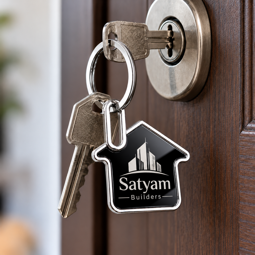 House-Shaped Metal Keychain – Personalized Corporate Gifting