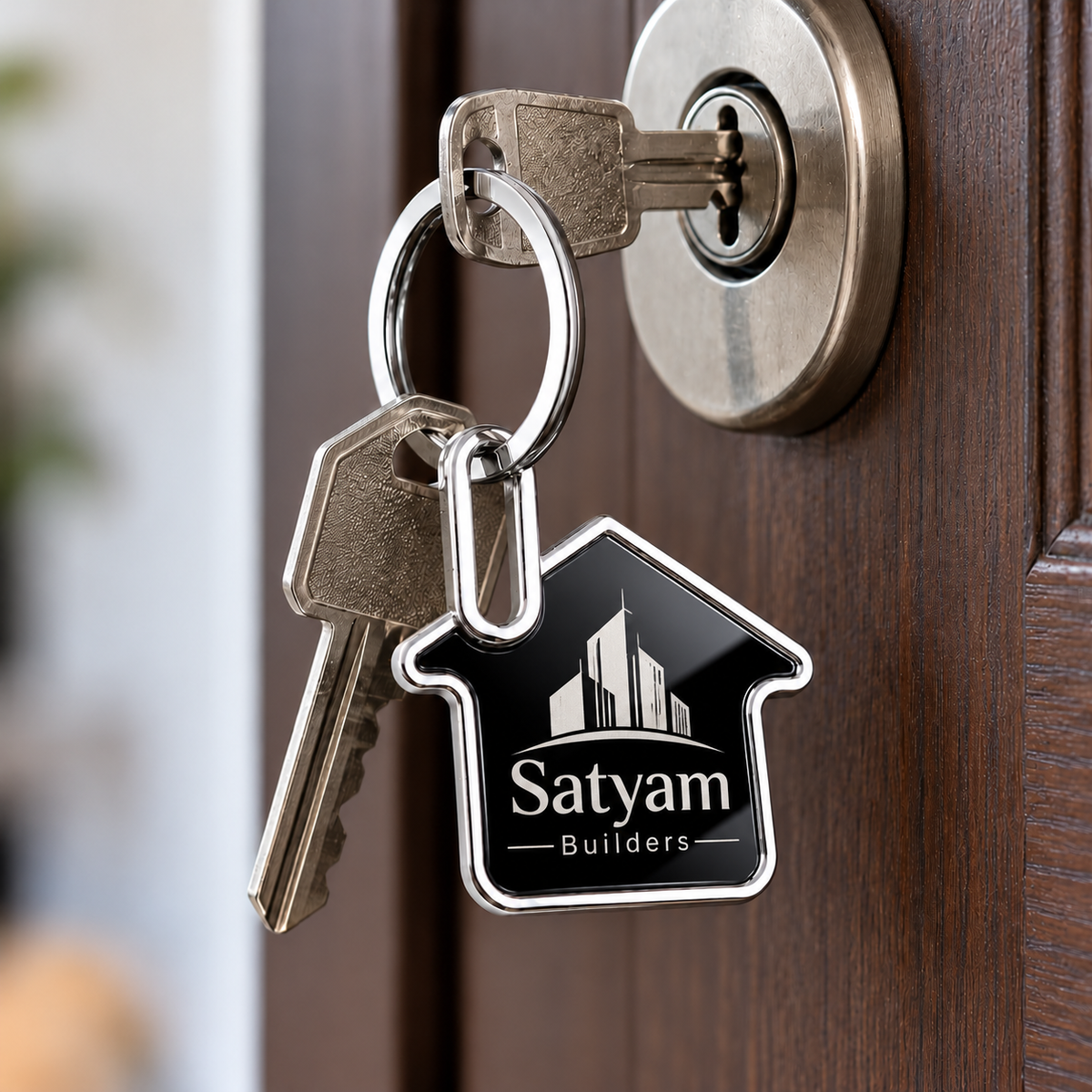 House-Shaped Metal Keychain – Personalized Corporate Gifting