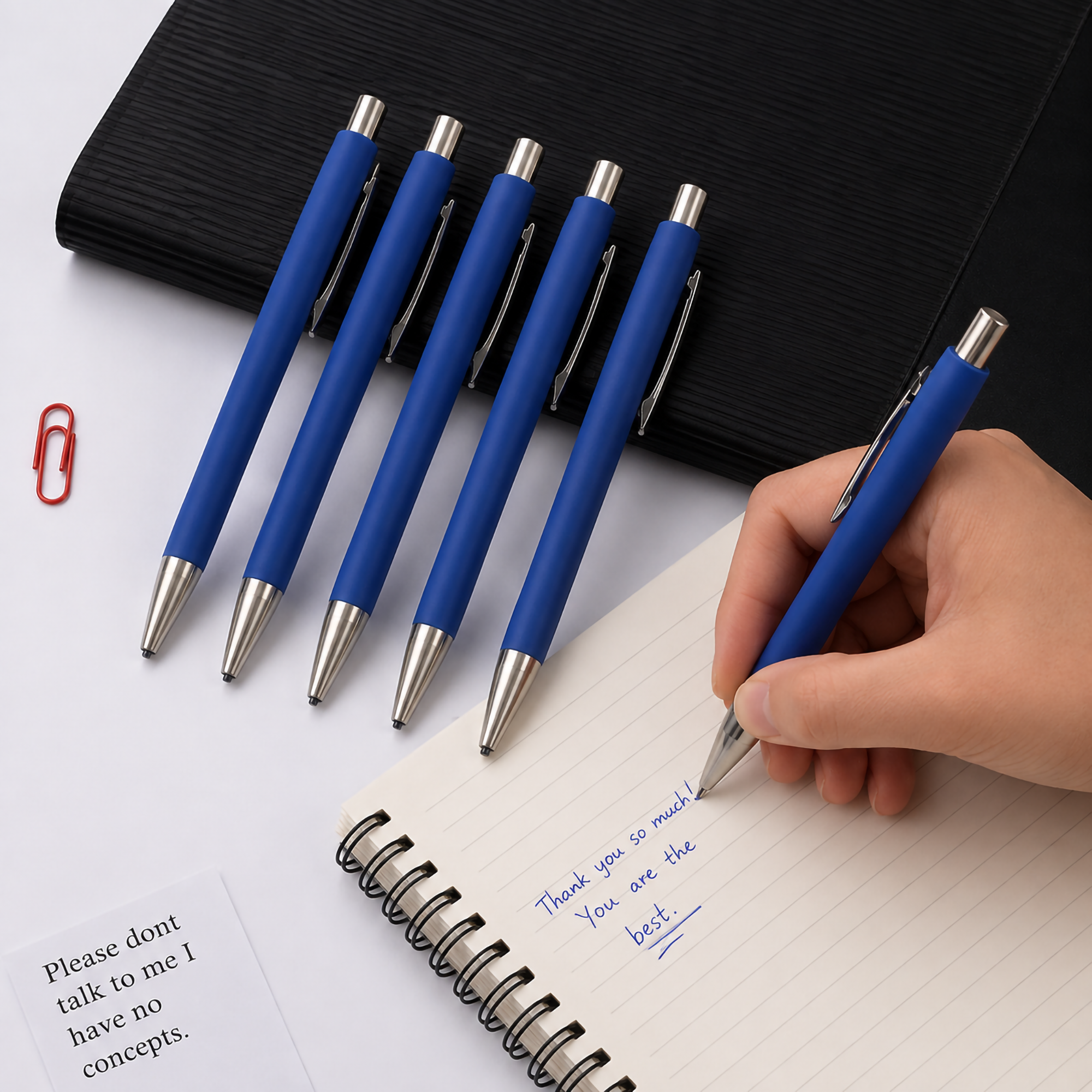 Sleek Matte Finish Corporate: Blue Metal Tic-Tac Pen