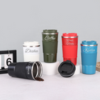 Stainless Steel Vacuum Coffee Mug with Sleeve 510ml