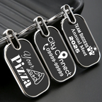 Branded Metal Keychain – Custom Name & Logo Engraving