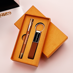 Business Gift Duo – Personalized Pen & Keychain Set