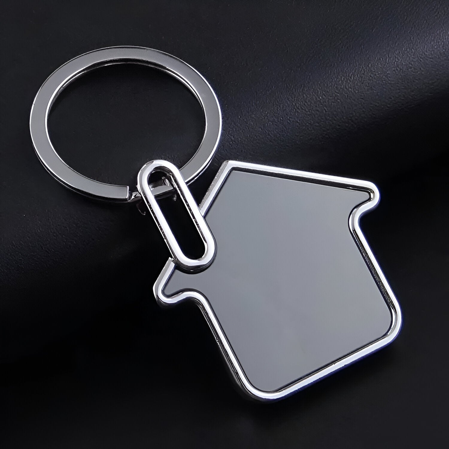 Personalized House Shape Keychain