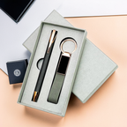 Business Gift Duo – Personalized Pen & Keychain Set