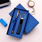 Business Gift Duo – Personalized Pen & Keychain Set