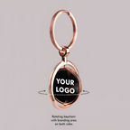 Gold Rotating Keychain – Personalized Corporate Gift