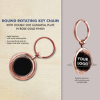 Gold Rotating Keychain – Personalized Corporate Gift